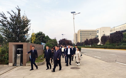 團(tuán)市委、市貿(mào)促會、市青企協(xié)一行到工投集團(tuán)涇河產(chǎn)業(yè)園考察交流